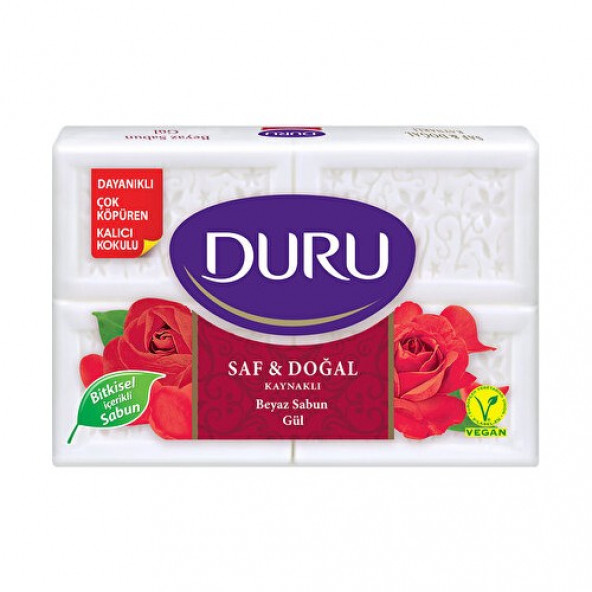 Duru Saf Ve Doğal Sabun Gül Özlü 4 X 150 G ürün görseli 1