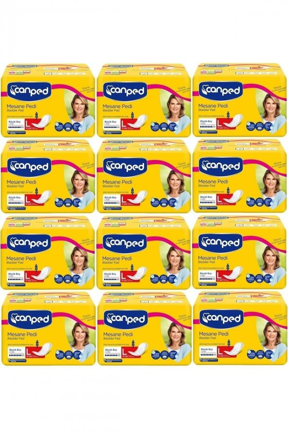 Canped Mesane Pedi Klasik L-büyük Boy 120 Adet 10 Lu 12 Paket ürün görseli 1