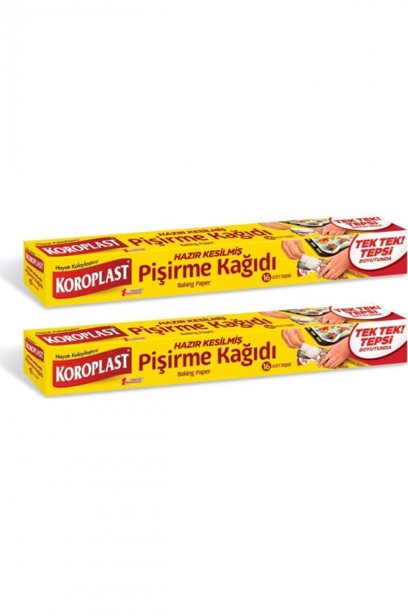 Koroplast Pişirme Kağıdı Hazır Kesilmiş 16 Adet - 2li ürün görseli 1