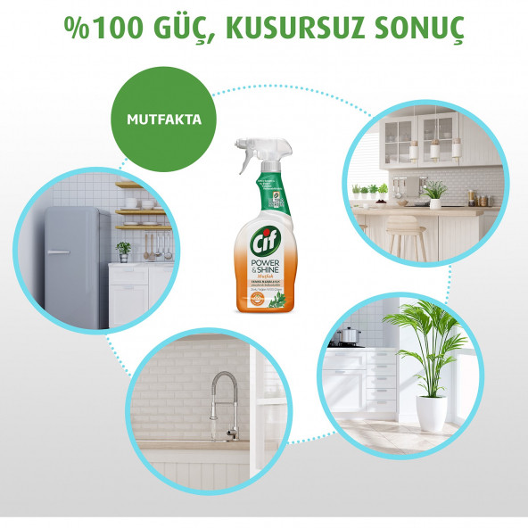 CİF Power Shine Mutfak Sprey 750 ml - Resim 3