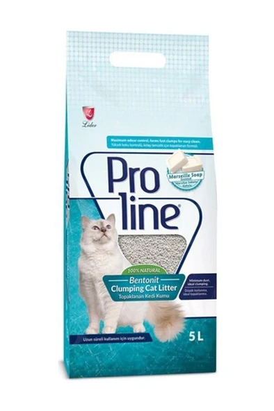 Proline Dogal Topaklanan Marsilya Kokulu Kedi Kumu 5 Lt ürün görseli 1