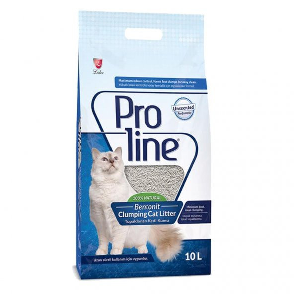 Pro Line Naturel Parfümsüz Kedi Kumu 10 Lt ürün görseli 1
