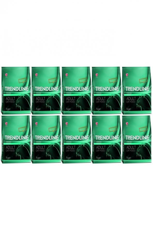 Trendline Sterilised Tavuklu Kisir Kedi Maması 1 Kg 10 Adet ürün görseli 1