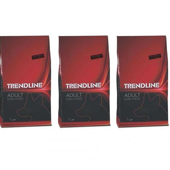 Trendline Dog Kuzu Etli Yetişkin Köpek Maması 1 Kg 3'Lü Set ürün görseli 1