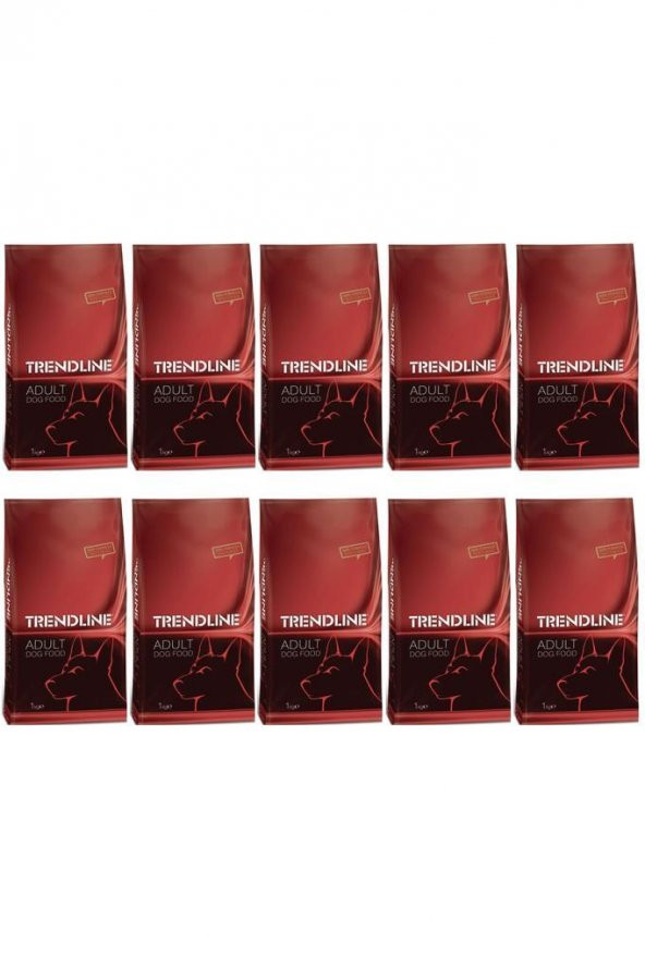 Trendline Dog Kuzu Etli Yetişkin Köpek Maması 1 Kg 10 Adet ürün görseli 1