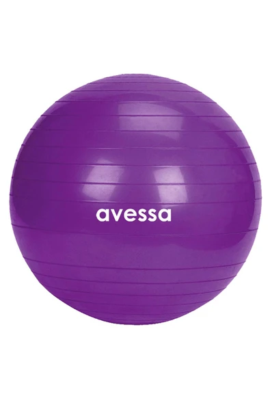 Avessa 55 Cm Pilates Topu Poşet Ambalaj BPT-55 Mor ürün görseli 1