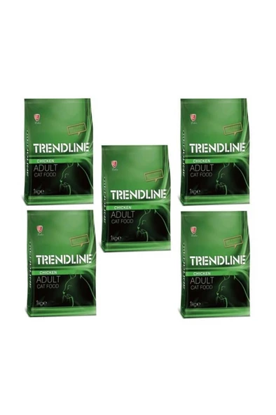 Trendline Tavuklu Yetiskin Kedi Mamasi 1 Kg 5 Adet ürün görseli 1