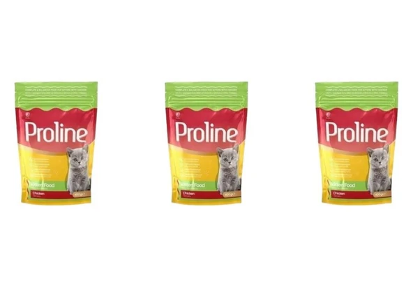 Pro Line Kitten Tavuklu Yavru Kedi Mamasi 400 Gr 3 adet ürün görseli 1