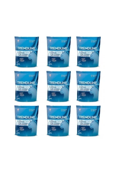 Trendline Tozsuz Silika Kedi Kumu 3,6 Lt 9 Adet ürün görseli 1