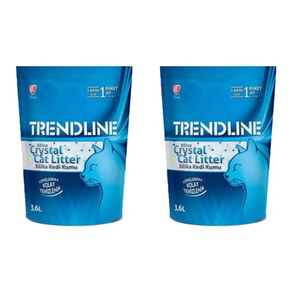 Trendline Tozsuz Silika Kedi Kumu 3,6 Lt * 2 Adet ürün görseli 1
