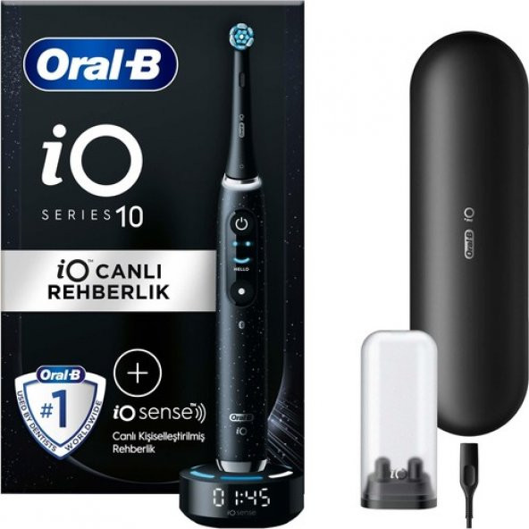 Oral-B iO 10 Şarjlı Diş Fırçası Siyah ürün görseli 1