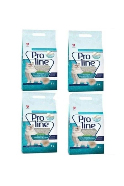 Proline Dogal Topaklanan Marsilya Kokulu Kedi Kumu 5 Lt 4 Adet ürün görseli 1