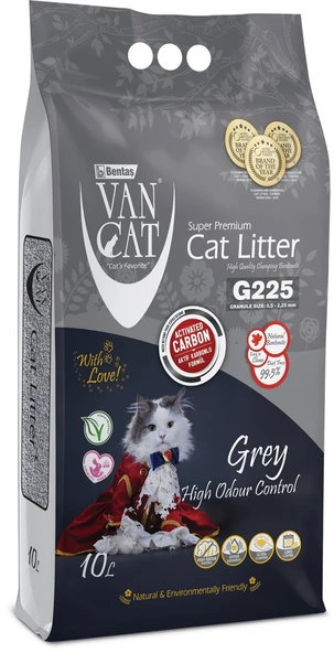 Vancat Aktif Karbon Kokusuz Kedi Kumu 10 Lt ürün görseli 1