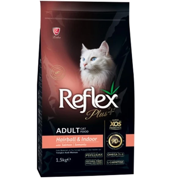 Reflex Plus Somonlu Hairball Yetişkin Kedi Maması 1,5 Kg ürün görseli 1