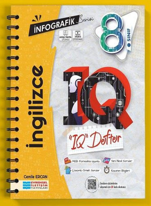 8. Sınıf İngilizce İnfografik Serisi IQ Defter Evrensel İletişim Yayınları ürün görseli 1