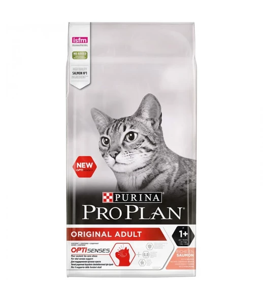 Pro Plan Original Adult Somonlu Pirinçli Yetişkin Kedi Maması 3 Kg ürün görseli 1
