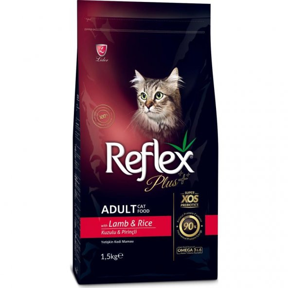 Reflex Plus Kuzu Etli Yetişkin Kedi Maması 1,5 Kg 3'Lü Set ürün görseli 1