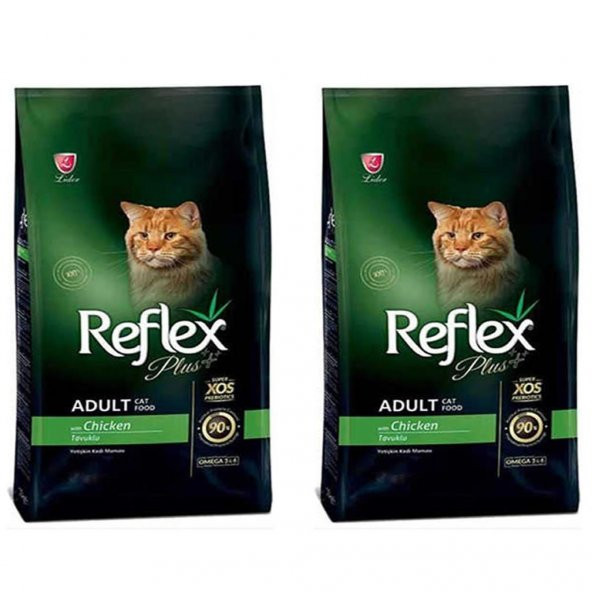 Reflex Plus Tavuklu Yetişkin Kedi Maması 1,5 Kg 2'Li Set ürün görseli 1
