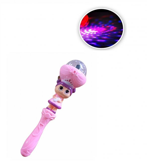 LOL BEBEK  Sesli Işıklı Müzikli Asa Meşale Oyuncak Disko Topu Dönence ürün görseli 1