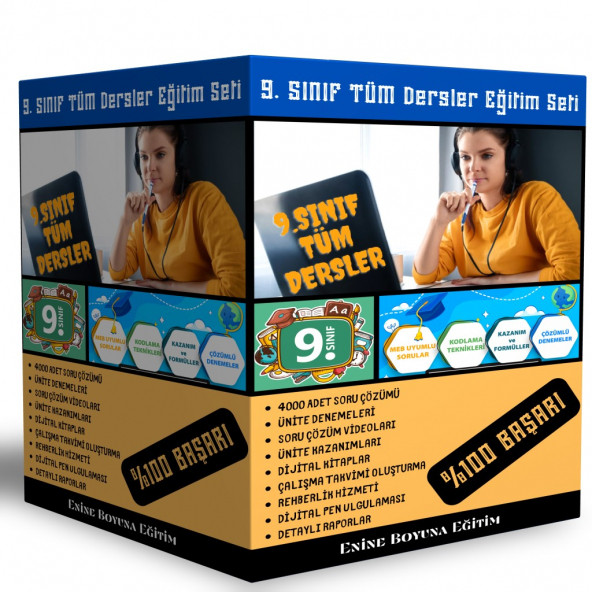 9. Sınıf Tüm Dersler Dijital Eğitim Seti ürün görseli 1