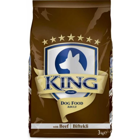 King Biftekli Yetişkin Köpek Maması 3 Kg ürün görseli 1