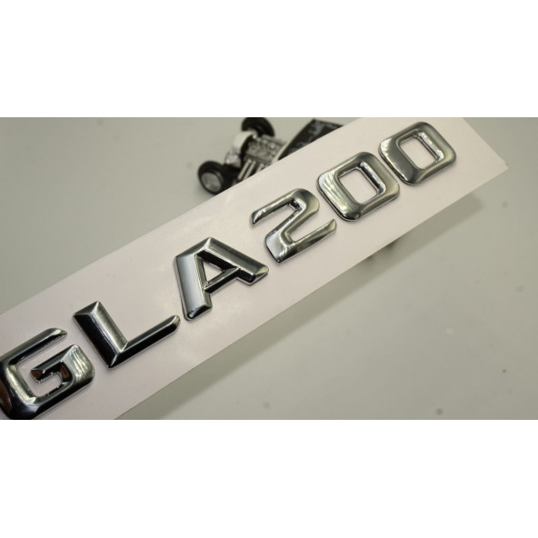 Benz GLA 200 Bagaj Krom Metal 3M 3D Yazı Logo ürün görseli 1