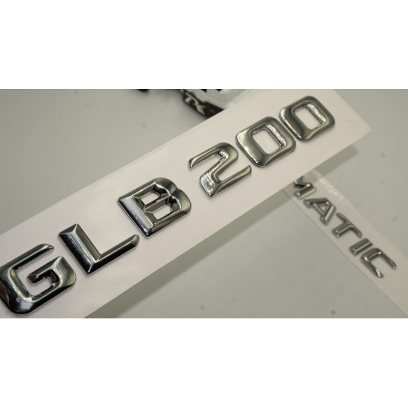 Benz GLB 200 4Matic Bagaj Krom Metal 3M 3D Yazı Logo ürün görseli 1