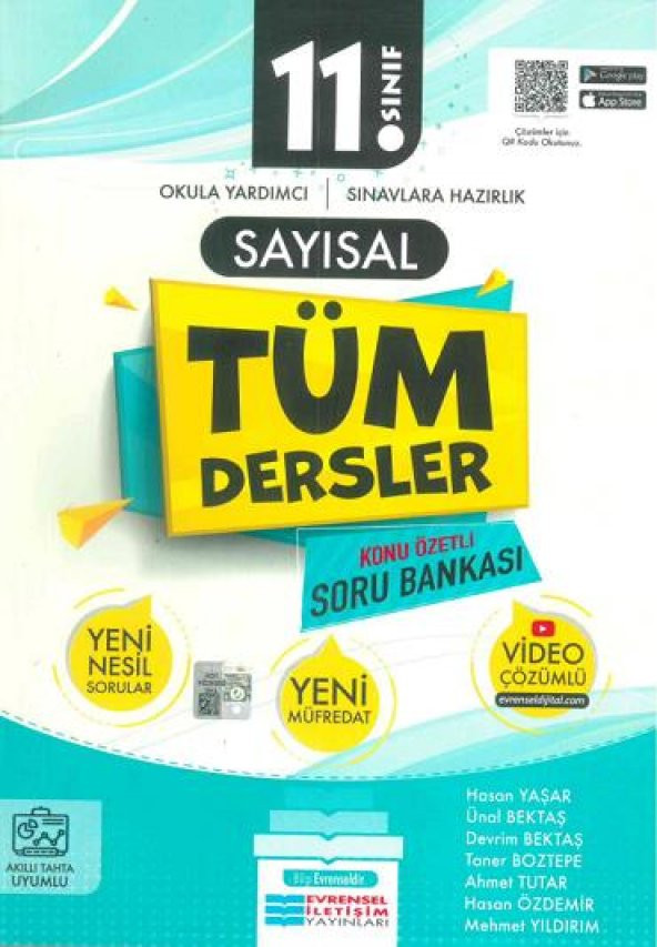 11.Sınıf Sayısal Tüm Dersler Konu Özetli Soru Bankası Evrensel İletişim Yayınları ürün görseli 1