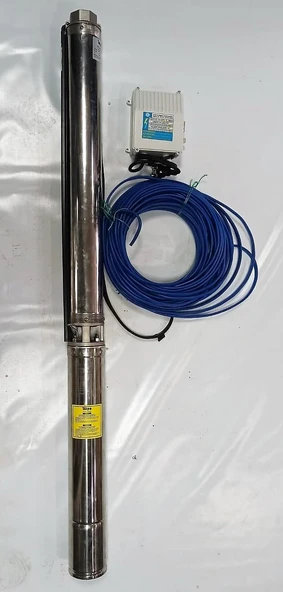 Impo Sk 406/13 Krom Başlıklı Derin Kuyu  2 Hp Monofaze Motorlu 30 mt Kablolu Panolu Dalgıç Pompa ürün görseli 1