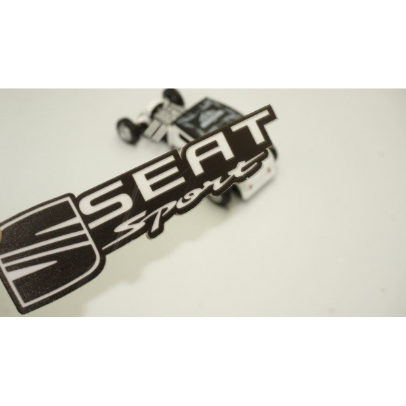 Seat Sport Logo Epoksi ABS Bagaj 3M 3D Logo Arma ürün görseli 1