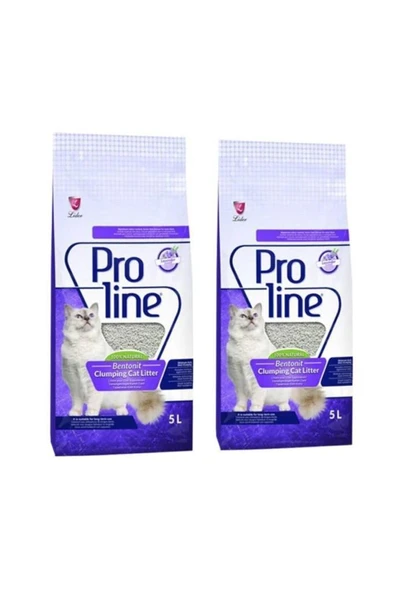 Pro Line Lavanta Kokulu Bentonit Kedi Kumu 5 lt 2 Adet ürün görseli 1