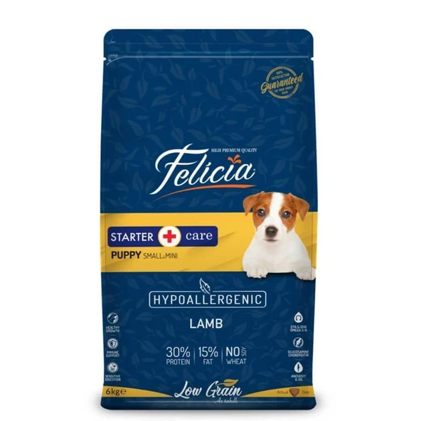 Felicia Az Tahıllı Yavru Kuzulu Small/Mini HypoAllergenic Köpek Maması  6 Kg ürün görseli 1