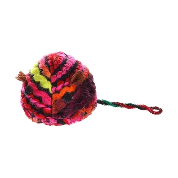 Flamingo Eleine Peluş İpli Kedi Oyuncağı Renkli ürün görseli 1