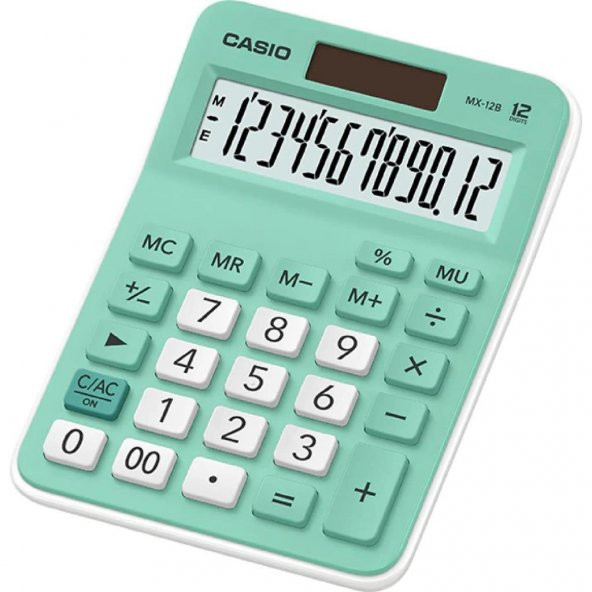 CASIO HESAP MAKINESI M.USTU MX-12B-GN (12 HANE) ürün görseli 1