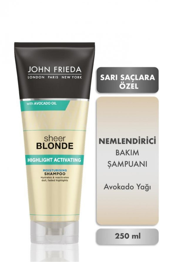 John Frieda Sarı Saçlara Özel Nemlendirici Şampuan 250 ml ürün görseli 1