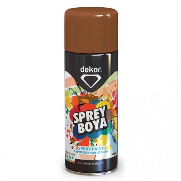 Dekor Akrilik Efektli Sprey Boya Açık Kahve 400 ML RAL 8003 ürün görseli 1