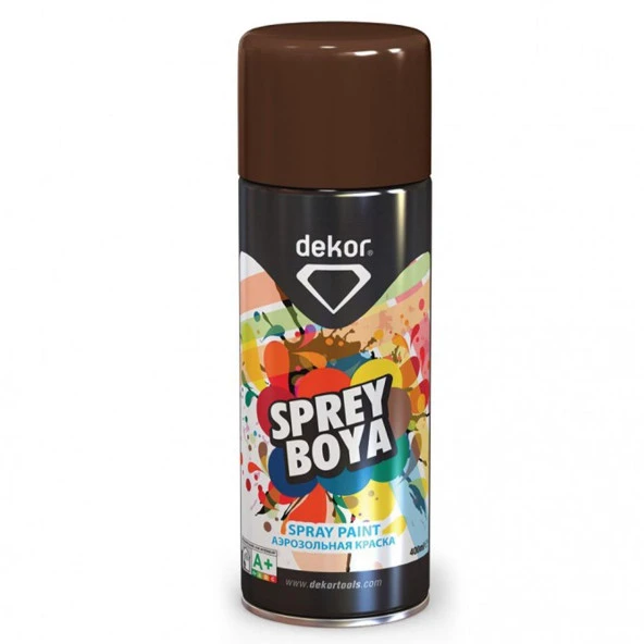 Dekor Akrilik Efektli Sprey Boya Kahve 400 ML RAL 8016 ürün görseli 1