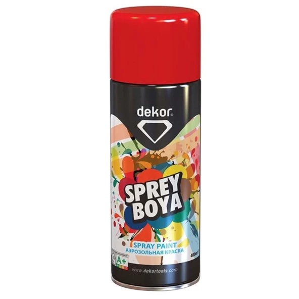 Dekor Akrilik Efektli Sprey Boya Makine Kırmızı 400 ML ürün görseli 1