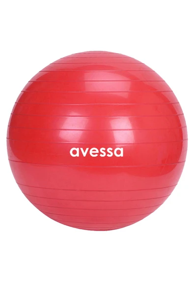 Avessa 55 Cm Pilates Topu Poşet Ambalaj BPT-55 Kırmızı ürün görseli 1