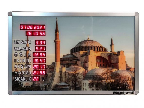 Ezan Okuyan Saat Ayasofya Camii Baskılı ürün görseli 1
