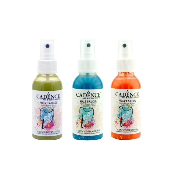 CADENCE SPREY KUMAŞ BOYASI 100ML 3LÜ SET ürün görseli 1