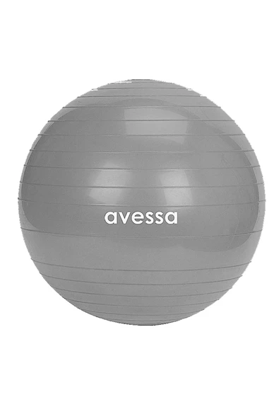 Avessa 55 Cm Pilates Topu Poşet Ambalaj BPT-55 Gri ürün görseli 1
