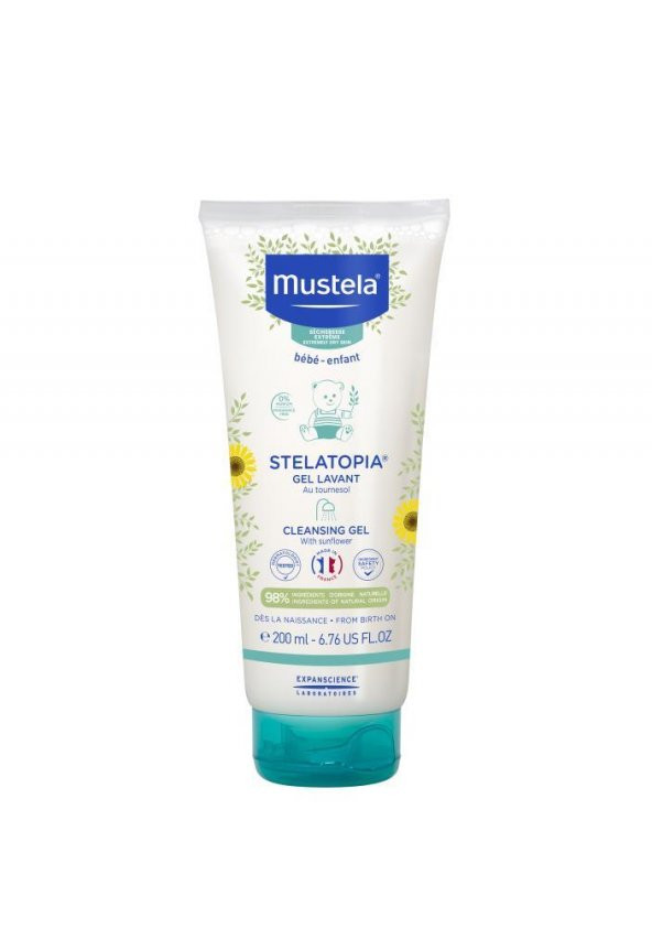 Mustela Stelatopia Cleansing Gel 200 ml - Resim 2