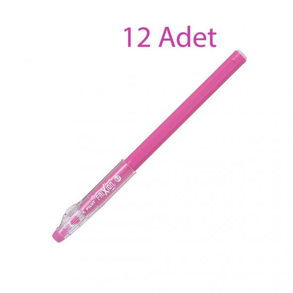Pilot Frixion Ball Stick Roller Silinebilir Jel Kalem 0.7 mm Pembe F08-P 12 Adet ürün görseli 1