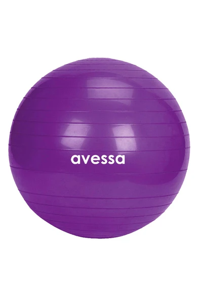 Avessa 65 Cm Pilates Topu Poşet Ambalaj BPT-65 Mor ürün görseli 1