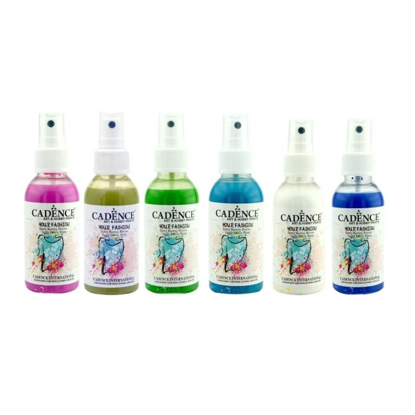 CADENCE SPREY KUMAŞ BOYASI 100ML 6LI SET ürün görseli 1
