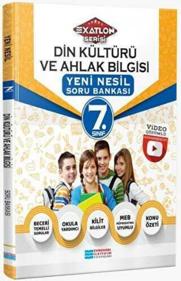 7.Sınıf Din Kültürü ve Ahlak Bilgisi Video Çözümlü Soru Bankası Evrensel İletişim ürün görseli 1