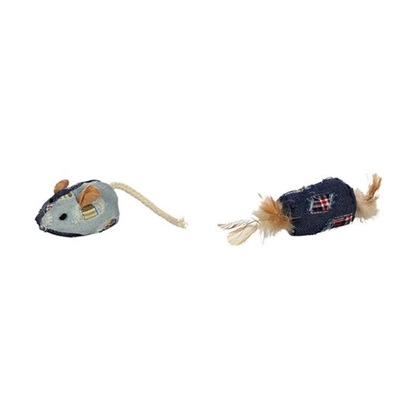 Flamingo Meranroll + Mouse Mix Kedi Oyuncağı 4,5 cm ürün görseli 1
