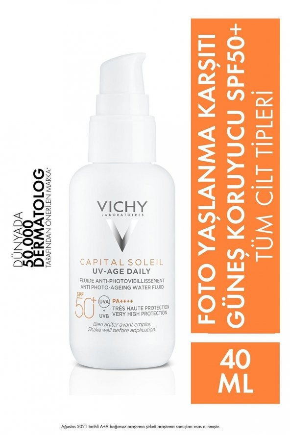 Vichy Capital Soleil UV Yaşlanma Karşıtı Güneş Kremi SPF 50 40 ml ürün görseli 1