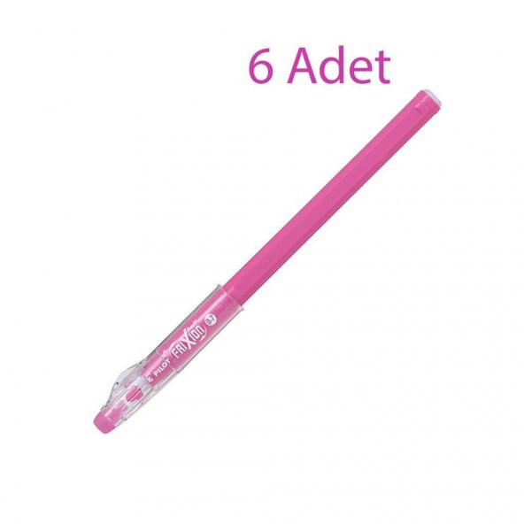 Pilot Frixion Ball Stick Roller Silinebilir Jel Kalem 0.7 mm Pembe F08-P 6 Adet ürün görseli 1